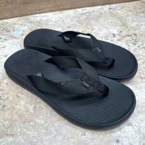 Chaco Mens Lowdown Flip Flop Sandals Size 11 Black Comfy Slides